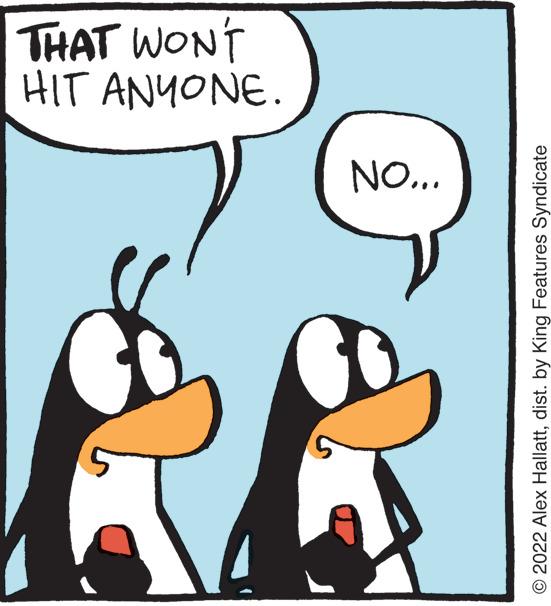 Rectangle OCR: 5 NO... ?2022 Alex Hallattdist. by King Features Syndicate HIT ANYONE. THAT WON'T 5 NO ... ?2022 Alex Hallattdist . by King Features Syndicate HIT ANYONE . THAT WON'T