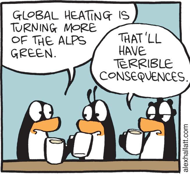 Rectangle OCR: GLOBAL HEATING TURNING MORE OF THE ALPS GREEN. IS THAT'LL HAVE TERRIBLE CONSEQUENCES.. r alexhallatt.com GLOBAL HEATING TURNING MORE OF THE ALPS GREEN . IS THAT'LL HAVE TERRIBLE CONSEQUENCES .. r alexhallatt.com