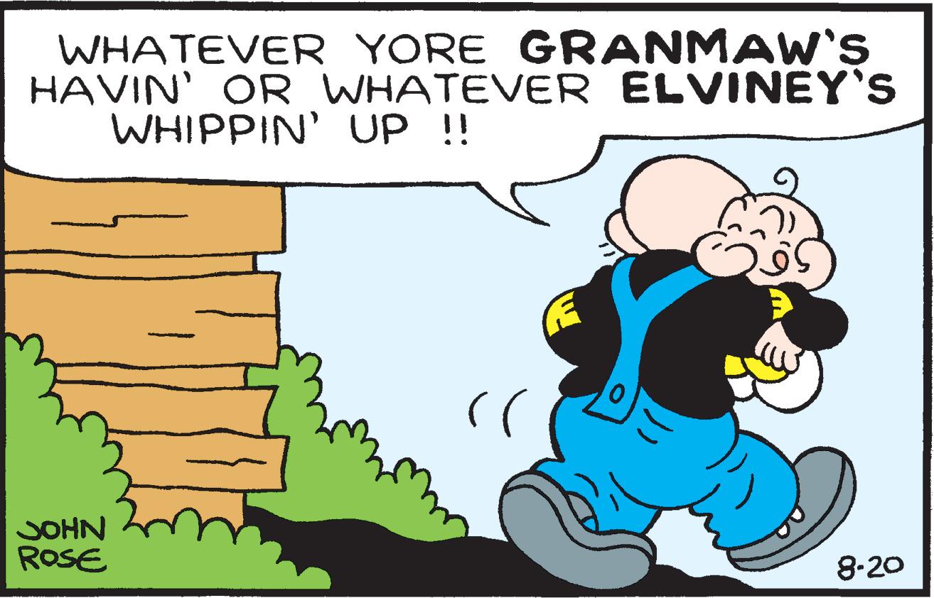 Gesture OCR: WHATEVER YORE GRANMAW'S HAVIN' OR WHATEVER ELVINEY'S WHIPPIN' UP !! JOHN ROSE (l 8-20 WHATEVER YORE GRANMAW'S HAVIN ' OR WHATEVER ELVINEY'S WHIPPIN ' UP !! JOHN ROSE ( l 8-20