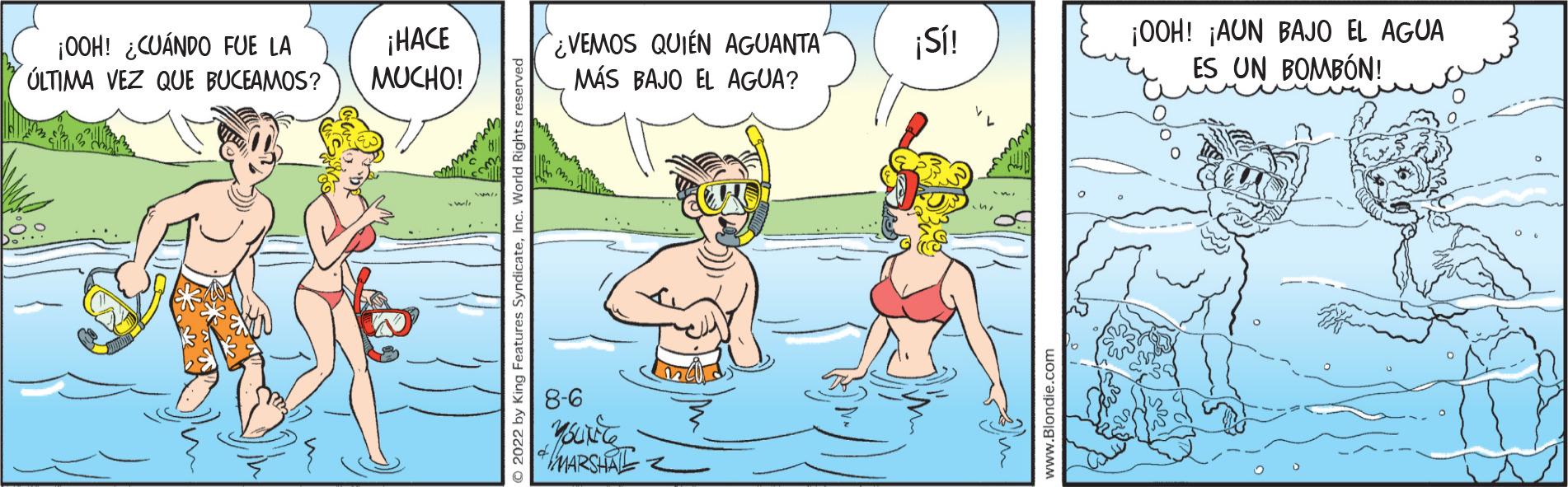 Happy OCR: ¡OOH! ¿CUÁNDO FUE LA ÚLTIMA VEZ QUE BUCEAMOS? ¡HACE MUCHO! ¿VEMOS QUIÉN AGUANTA MÁS BAJO EL AGUA? 8-6 & MARSHAL. ¡Sí! ¡OOH! ¡AUN BAJO EL AGUA ES UN BOMBÓN! ¡ OOH ! ¿ CUÁNDO FUE LA ÚLTIMA VEZ QUE BUCEAMOS ? ¡ HACE MUCHO ! ¿ VEMOS QUIÉN AGUANTA MÁS BAJO EL AGUA ? 8-6 & MARSHAL . ¡ Sí ! ¡ OOH ! ¡ AUN BAJO EL AGUA ES UN BOMBÓN !
