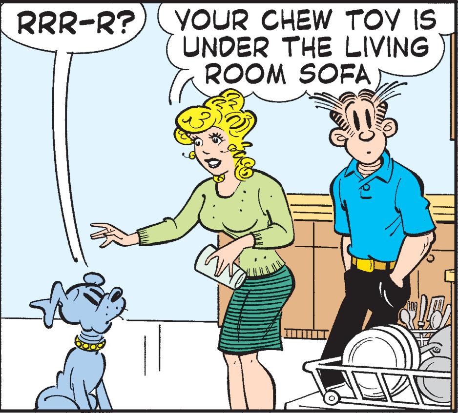 Mammal OCR: RRR-R? YOUR CHEW TOY IS UNDER THE LIVING ROOM SOFA) ???? LA RRR - R ? YOUR CHEW TOY IS UNDER THE LIVING ROOM SOFA ) ???? LA