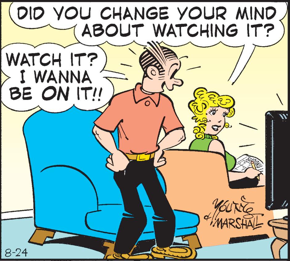 Interaction OCR: DID YOU CHANGE YOUR MIND ABOUT WATCHING IT? WATCH IT? I WANNA BE ON IT!! 8-24 YOUNG MARSHAL DID YOU CHANGE YOUR MIND ABOUT WATCHING IT ? WATCH IT ? I WANNA BE ON IT !! 8-24 YOUNG MARSHAL
