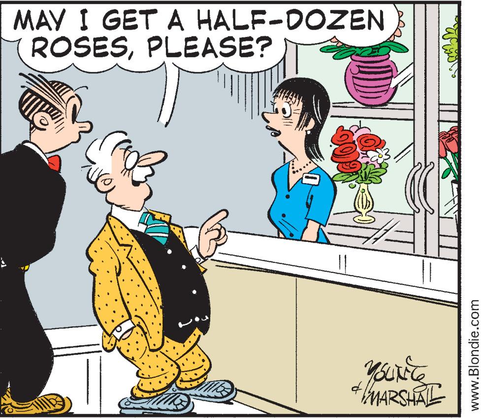 Interaction OCR: MAY I GET A HALF-DOZEN ROSESPLEASE? Y Yourite & MARSHAL www.Blondie.com MAY I GET A HALF - DOZEN ROSESPLEASE ? Y Yourite & MARSHAL www.Blondie.com