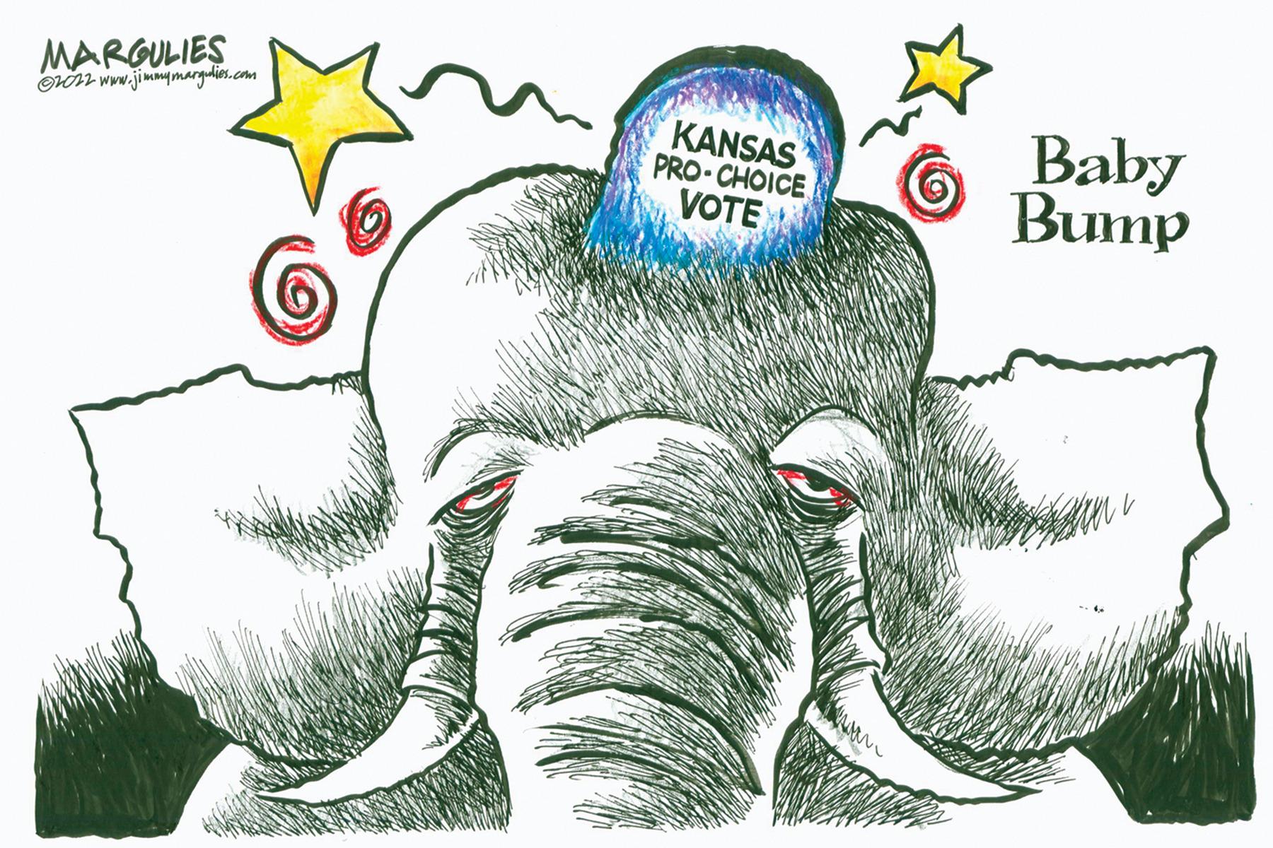 Cartoon OCR: MARGULIES ?2022 www.jimmymargudios.com KANSAS PRO-CHOICE VOTEX Baby ???? MARGULIES ?2022 www.jimmymargudios.com KANSAS PRO - CHOICE VOTEX Baby ????
