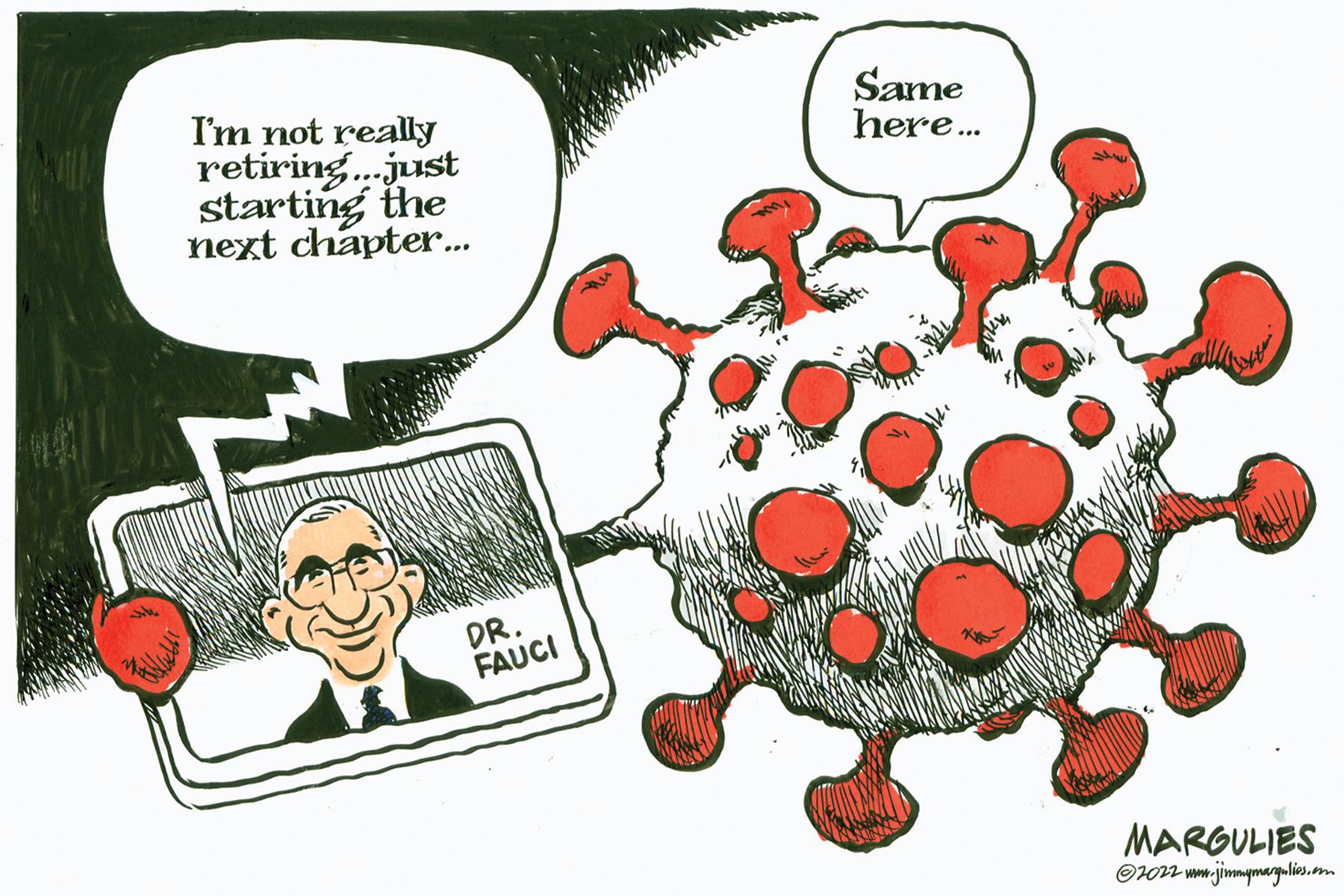 Circle OCR: I'm not really retiring...just starting the next chapter... DR. FAUCI Same here... MARGULIES ?2022 www.jimmymargulies.com I'm not really retiring ... just starting the next chapter ... DR . FAUCI Same here ... MARGULIES ?2022 www.jimmymargulies.com