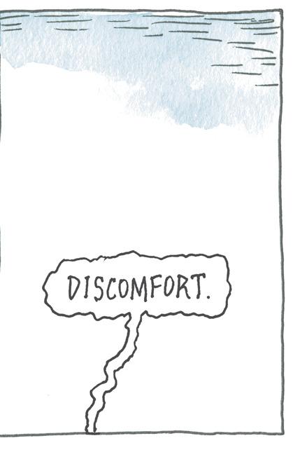 Paper product OCR: DISCOMFORT. DISCOMFORT .
