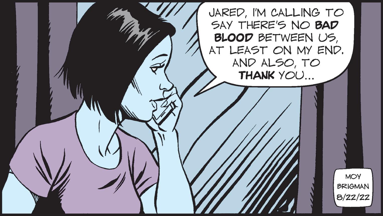 Gesture OCR: JAREDI'M CALLING TO SAY THERE'S NO BAD BLOOD BETWEEN USAT LEAST ON MY END. AND ALSOTO THANK YOU... ??? BRIGMAN 8/22/22 JAREDI'M CALLING TO SAY THERE'S NO BAD BLOOD BETWEEN USAT LEAST ON MY END . AND ALSOTO THANK YOU ... ??? BRIGMAN 8/22/22