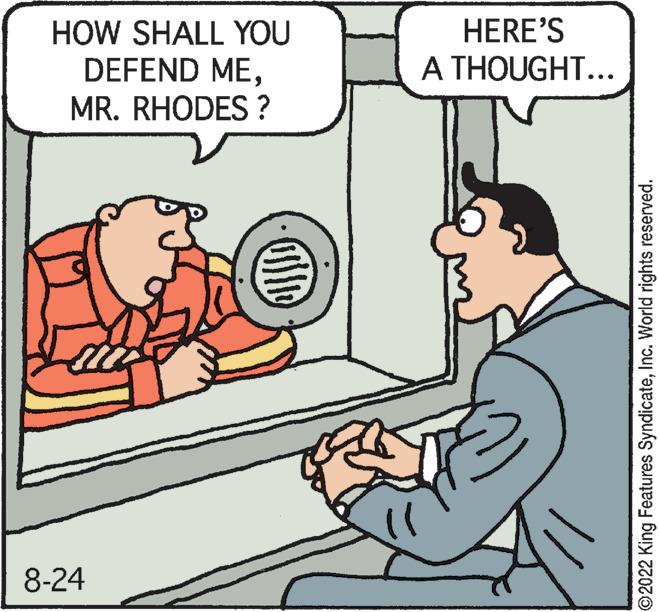 Parallel OCR: HOW SHALL YOU DEFEND MEMR. RHODES ? 8-24 UD HERE'S A THOUGHT... ?2022 King Features SyndicateInc. World rights reserved. HOW SHALL YOU DEFEND MEMR . RHODES ? 8-24 UD HERE'S A THOUGHT ... ?2022 King Features SyndicateInc. World rights reserved .