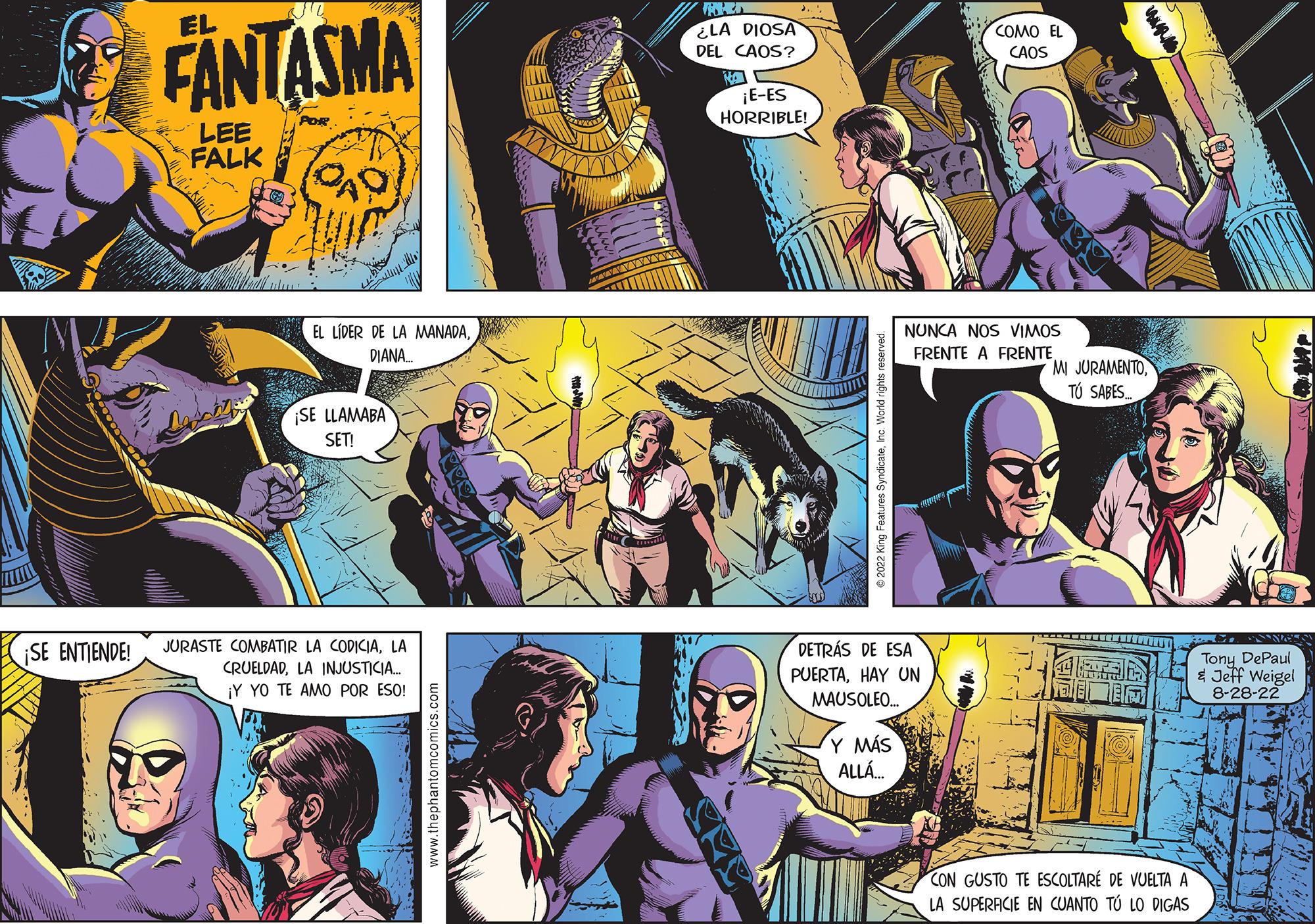 Art OCR: ¡SE ENTIENDE! J FANTASMA EL LEE FALK POR QAD EL LÍDER DE LA MANADADIANA... SE LLAMABA SET! JURASTE COMBATIR LA CODICIALA CRUELDADLA INJUSTICIA.... ¡Y YO TE AMO POR ESO! LA DIOSA DEL CAOS? N ¡E-ES HORRIBLE! DETRÁS DE ESA PUERTAHAY UN MAUSOLEO.. MÁS ALLÁ... COMO EL CAOS NUNCA NOS VIMOS FRENTE A FRENTETÚ SABES... wwwww JAAN E CON GUSTO TE ESCOLTARE DE VUELTA A LA SUPERFICIE EN CUANTO TO LO DIGAS WELC Tony DePaul & Jeff Weigel 8-28-22 J ¡ SE ENTIENDE ! J FANTASMA EL LEE FALK POR QAD EL LÍDER DE LA MANADADIANA ... SE LLAMABA SET ! JURASTE COMBATIR LA CODICIALA CRUELDADLA INJUSTICIA .... ¡ Y YO TE AMO POR ESO ! LA DIOSA DEL CAOS ? N ¡ E - ES HORRIBLE ! DETRÁS DE ESA PUERTAHAY UN MAUSOLEO .. MÁS ALLÁ ... COMO EL CAOS NUNCA NOS VIMOS FRENTE A FRENTEMI JURAMENTOTÚ SABES ... wwwww JAAN E CON GUSTO TE ESCOLTARE DE VUELTA A LA SUPERFICIE EN CUANTO TO LO DIGAS WELC Tony DePaul & Jeff Weigel 8-28-22 J