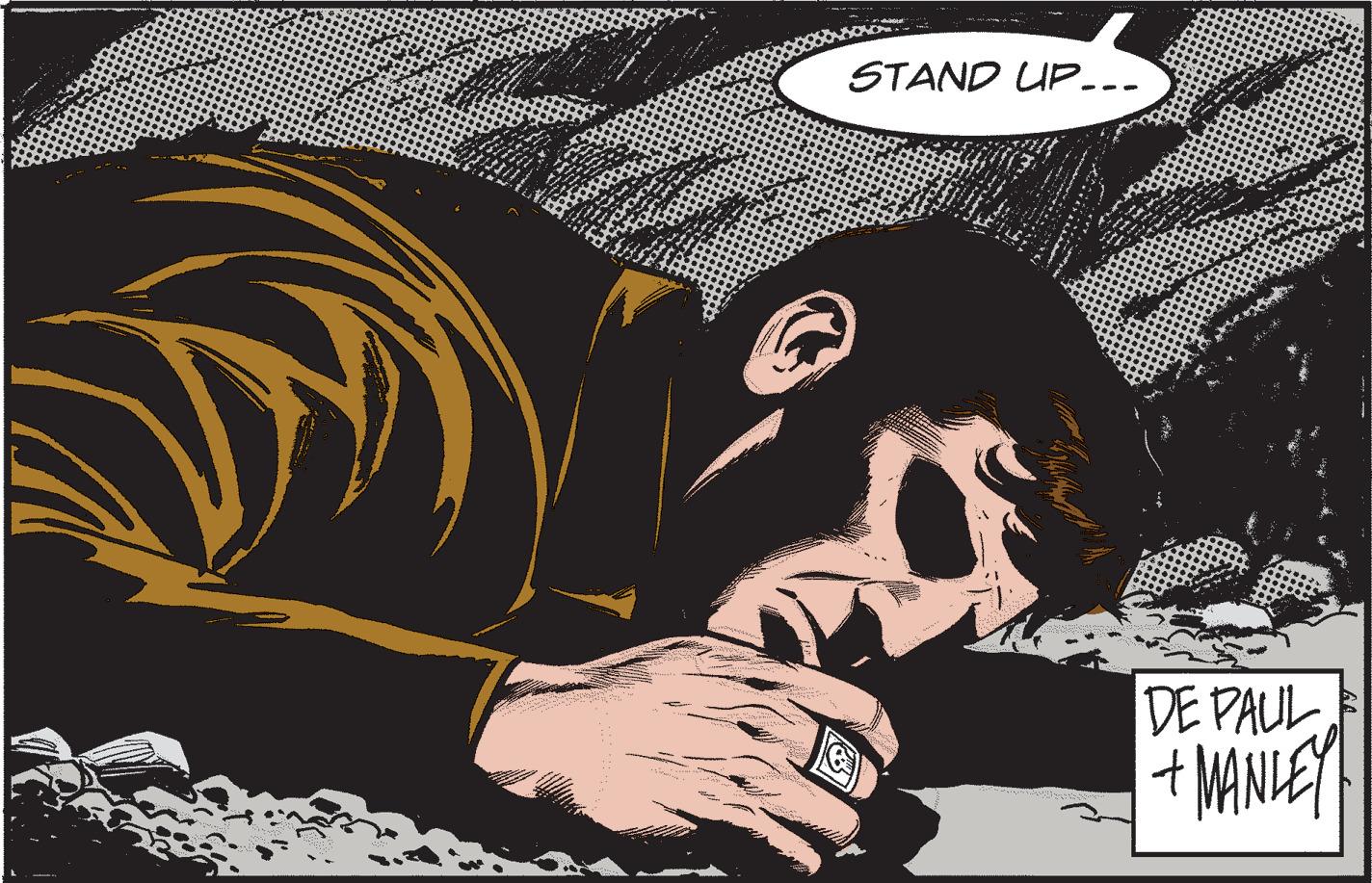 Graphics OCR: STAND UP... DE PAUL + MANLEY STAND UP ... DE PAUL + MANLEY