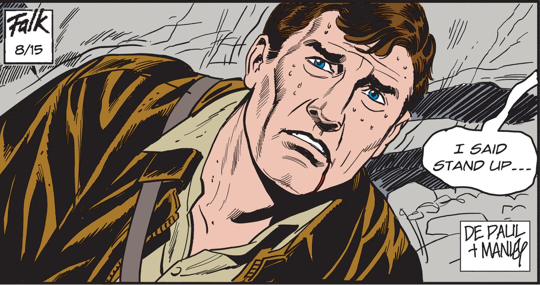 Illustration OCR: Falk 8/15 He I SAID STAND UP... DE PAUL + MANU Falk 8/15 He I SAID STAND UP ... DE PAUL + MANU