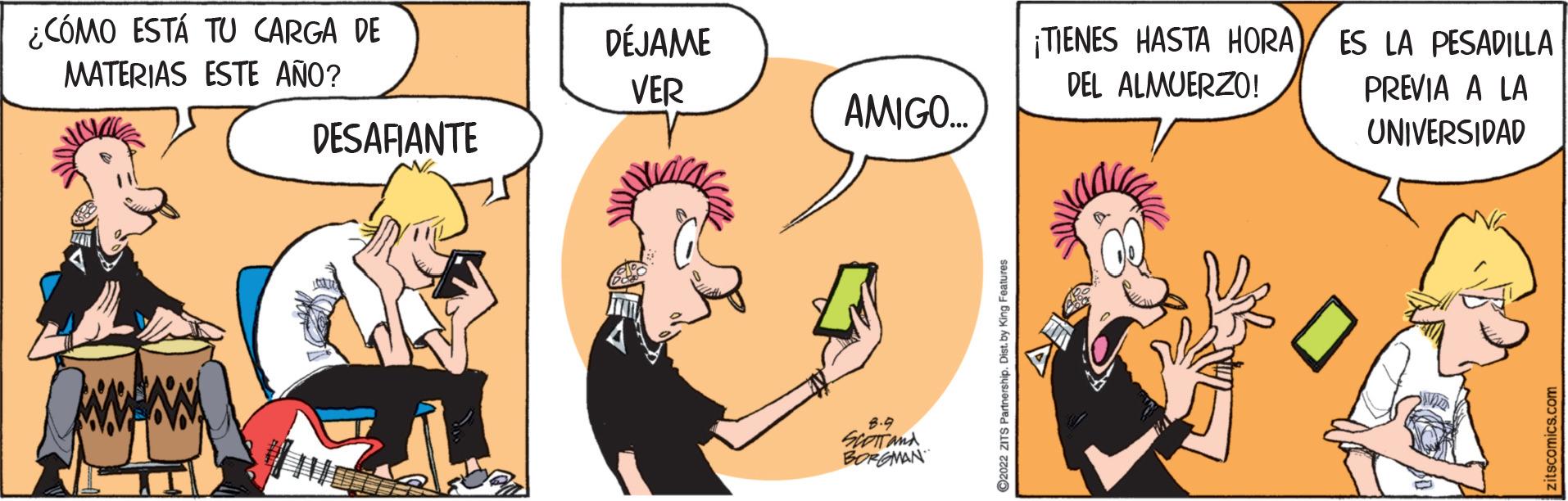 Art OCR: ¿CÓMO ESTÁ TU CARGA DE MATERIAS ESTE AÑO? DESAFIANTE DÉJAME VER AMIGO... SCOTT AND BORGMAN ¡TIENES HASTA HORA) DEL ALMUERZO! ES LA PESADILLA PREVIA A LA UNIVERSIDAD ¿ CÓMO ESTÁ TU CARGA DE MATERIAS ESTE AÑO ? DESAFIANTE DÉJAME VER AMIGO ... SCOTT AND BORGMAN ¡ TIENES HASTA HORA ) DEL ALMUERZO ! ES LA PESADILLA PREVIA A LA UNIVERSIDAD