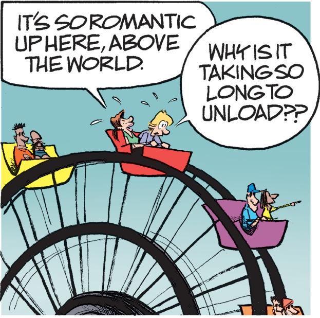 Fictional character OCR: IT'S SOROMANTIC UPHEREABOVE THE WORLD. WHY IS IT TAKING SO LONG TO UNLOAD?? IT'S SOROMANTIC UPHEREABOVE THE WORLD . WHY IS IT TAKING SO LONG TO UNLOAD ??