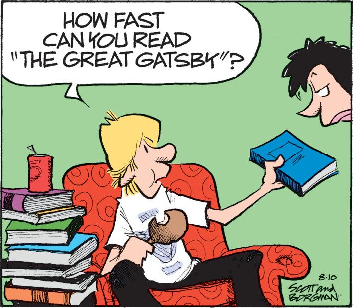 Art OCR: HOW FAST CAN YOU READ "THE GREAT GATSBY"? 8.10 SCOTT and BORGMAN HOW FAST CAN YOU READ " THE GREAT GATSBY " ? 8.10 SCOTT and BORGMAN