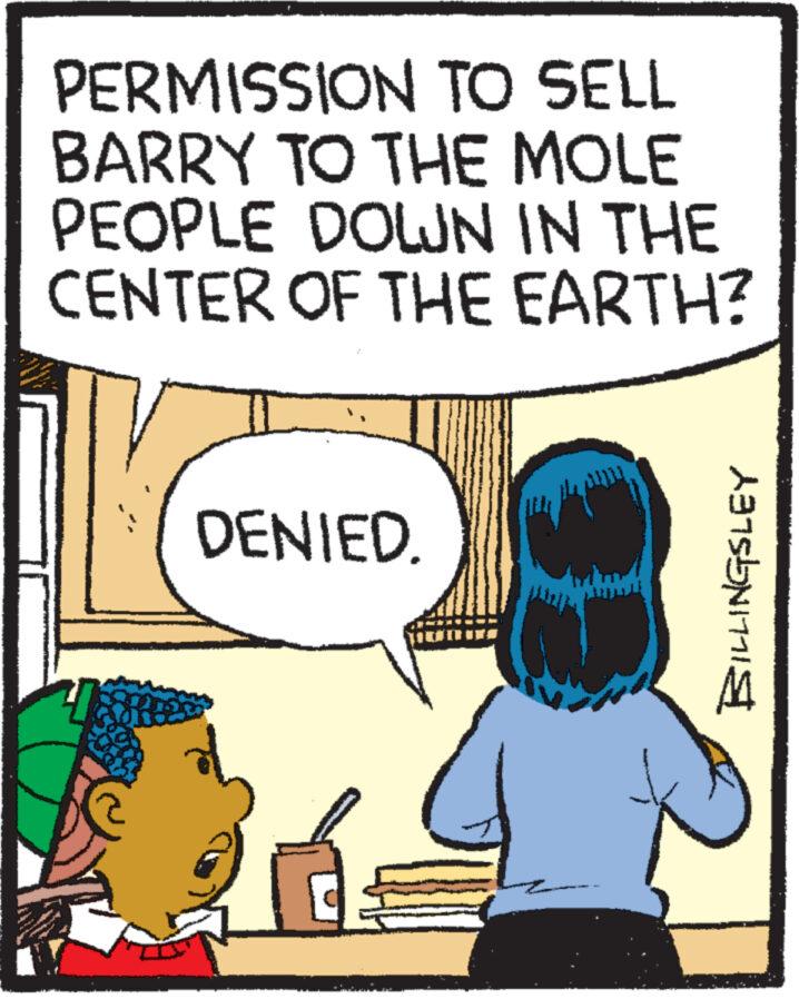 Font OCR: PERMISSION TO SELL BARRY TO THE MOLE PEOPLE DOWN IN THE CENTER OF THE EARTH? T DENIED. AB15NE PERMISSION TO SELL BARRY TO THE MOLE PEOPLE DOWN IN THE CENTER OF THE EARTH ? T DENIED . AB15NE