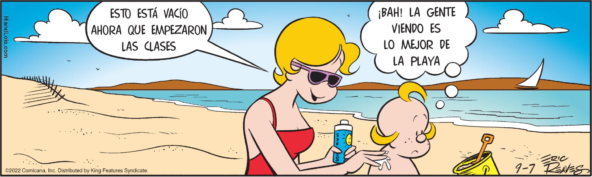 Eyewear OCR: ESTO ESTÁ VACÍO AHORA QUE EMPEZARON LAS CLASES €2022 ComicanaInc. Distributed by King Features Syndicate. ¡BAH! LA GENTE VIENDO ES LO MEJOR DE LA PLAYA ERIC 9-7 RENES ESTO ESTÁ VACÍO AHORA QUE EMPEZARON LAS CLASES € 2022 ComicanaInc. Distributed by King Features Syndicate . ¡ BAH ! LA GENTE VIENDO ES LO MEJOR DE LA PLAYA ERIC 9-7 RENES