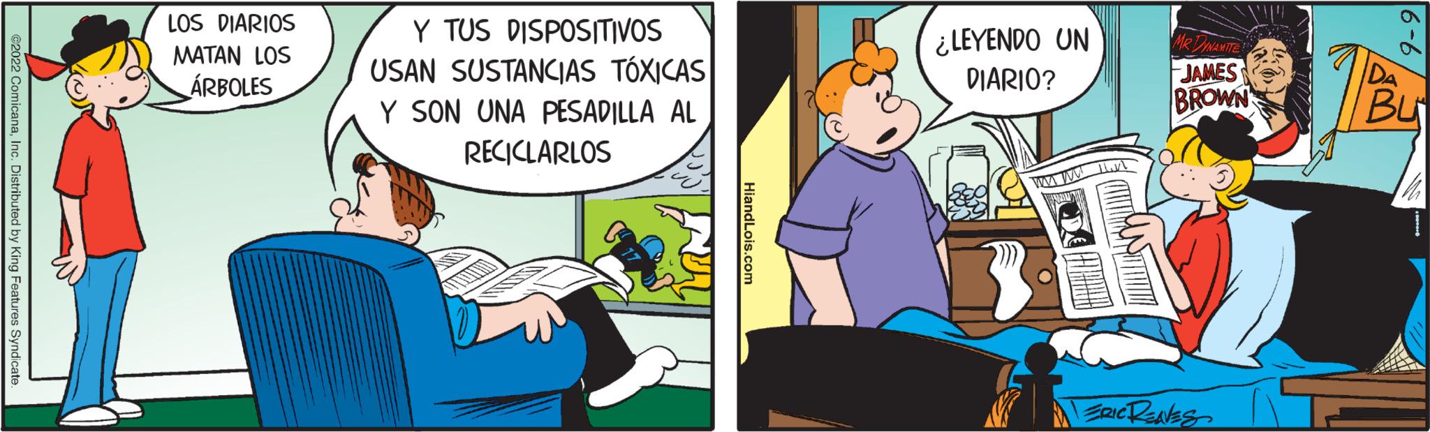 Art OCR: LOS DIARIOS MATAN LOS ÁRBOLES Y TUS DISPOSITIVOS USAN SUSTANCIAS TÓXICAS Y SON UNA PESADILLA AL RECICLARLOS HiandLois.com ¿LEYENDO UN DIARIO? www JAMES BROWN ERIC RENES 9 LOS DIARIOS MATAN LOS ÁRBOLES Y TUS DISPOSITIVOS USAN SUSTANCIAS TÓXICAS Y SON UNA PESADILLA AL RECICLARLOS HiandLois.com ¿ LEYENDO UN DIARIO ? www JAMES BROWN ERIC RENES 9
