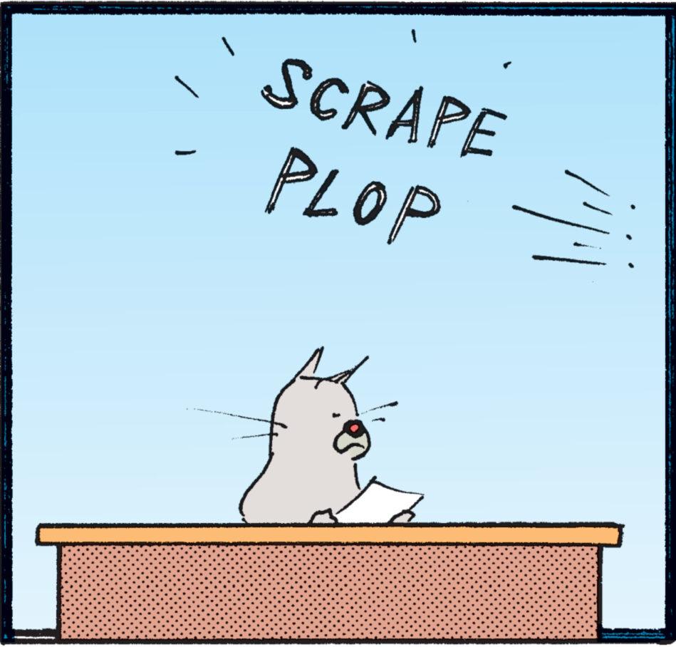 Illustration OCR: SCRAPE PLOP = SCRAPE PLOP =