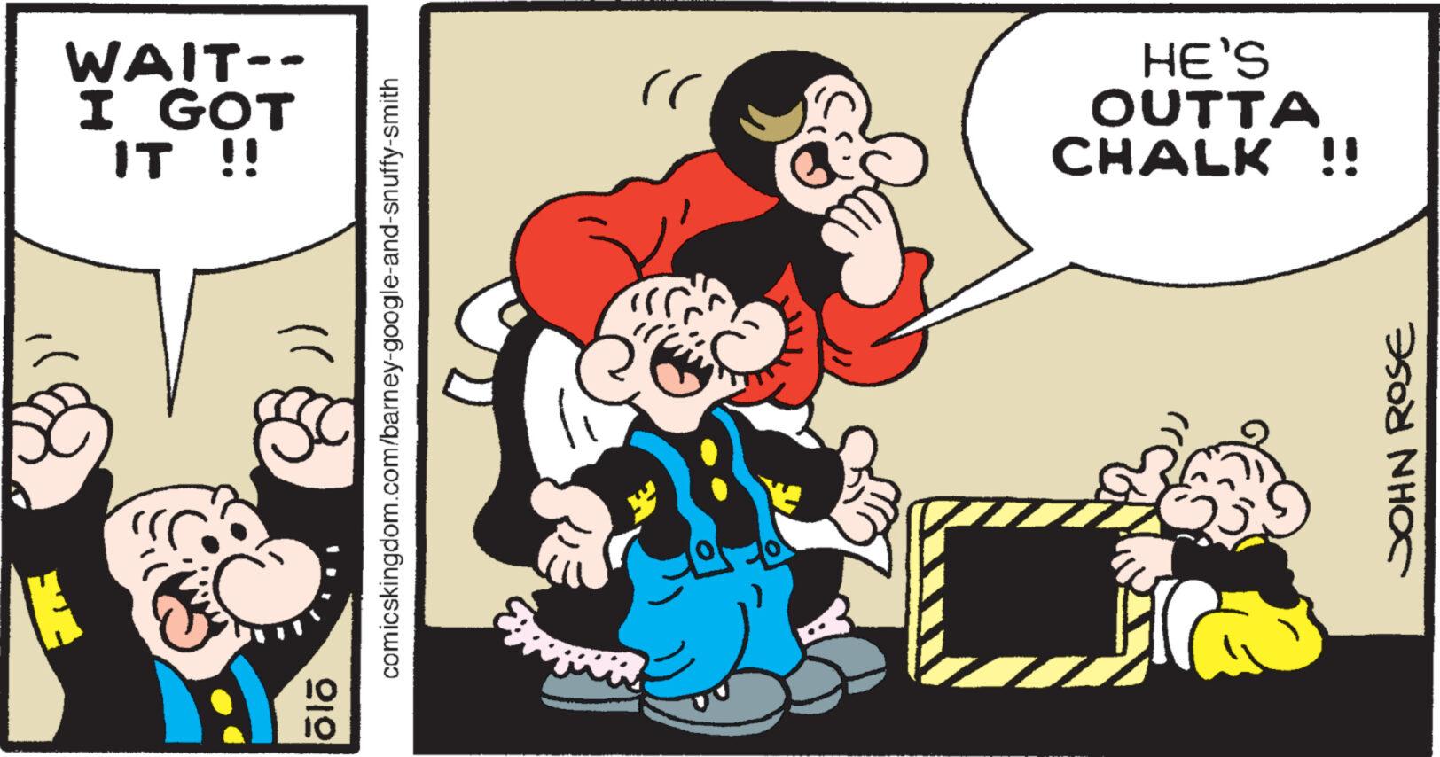 Interaction OCR: W WAIT-- I GOT IT !! 919 comicskingdom.com/barney-google-and-snuffy-smith ?? HE'S OUTTA CHALK !! JOHN ROSE W WAIT- I GOT IT !! 919 comicskingdom.com/barney-google-and-snuffy-smith ?? HE'S OUTTA CHALK !! JOHN ROSE