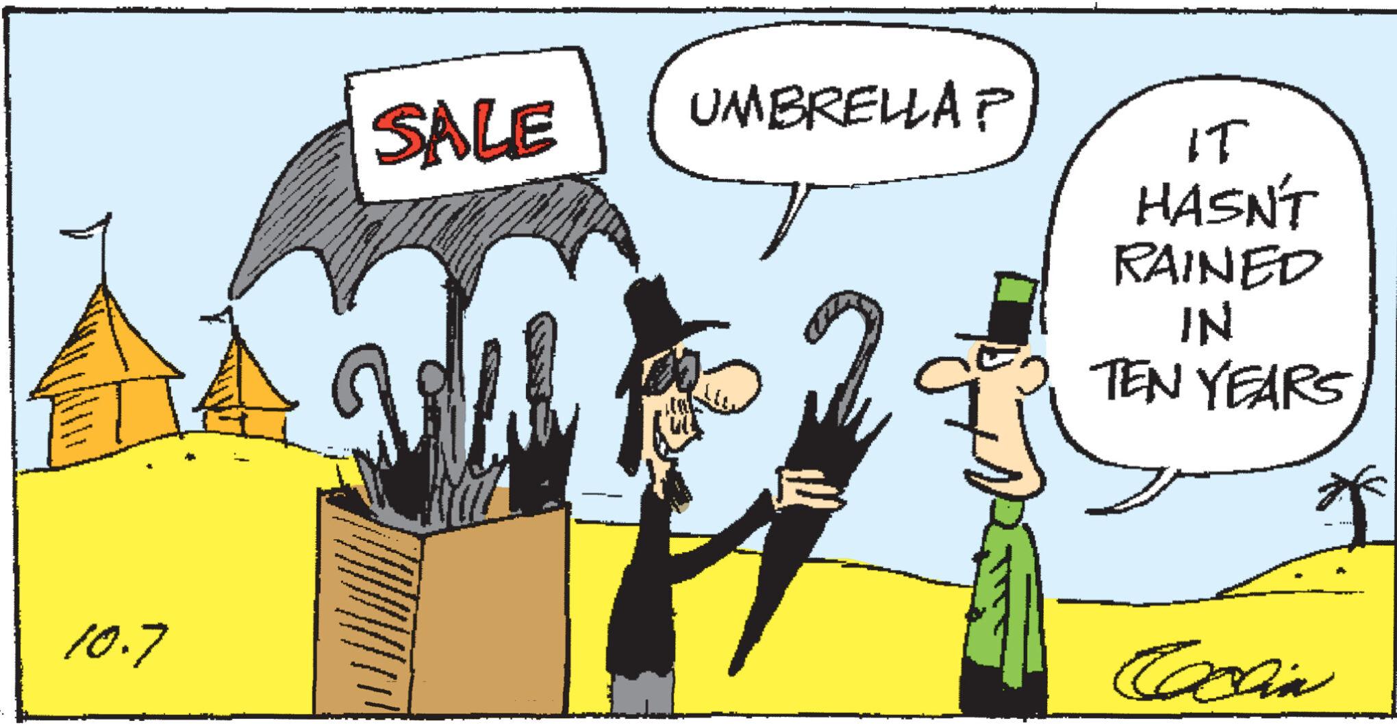 Happy OCR: SALE Man 10.7 UMBRELLA P IT HASN'T RAINED IN TEN YEARS Cocin SALE Man 10.7 UMBRELLA P IT HASN'T RAINED IN TEN YEARS Cocin