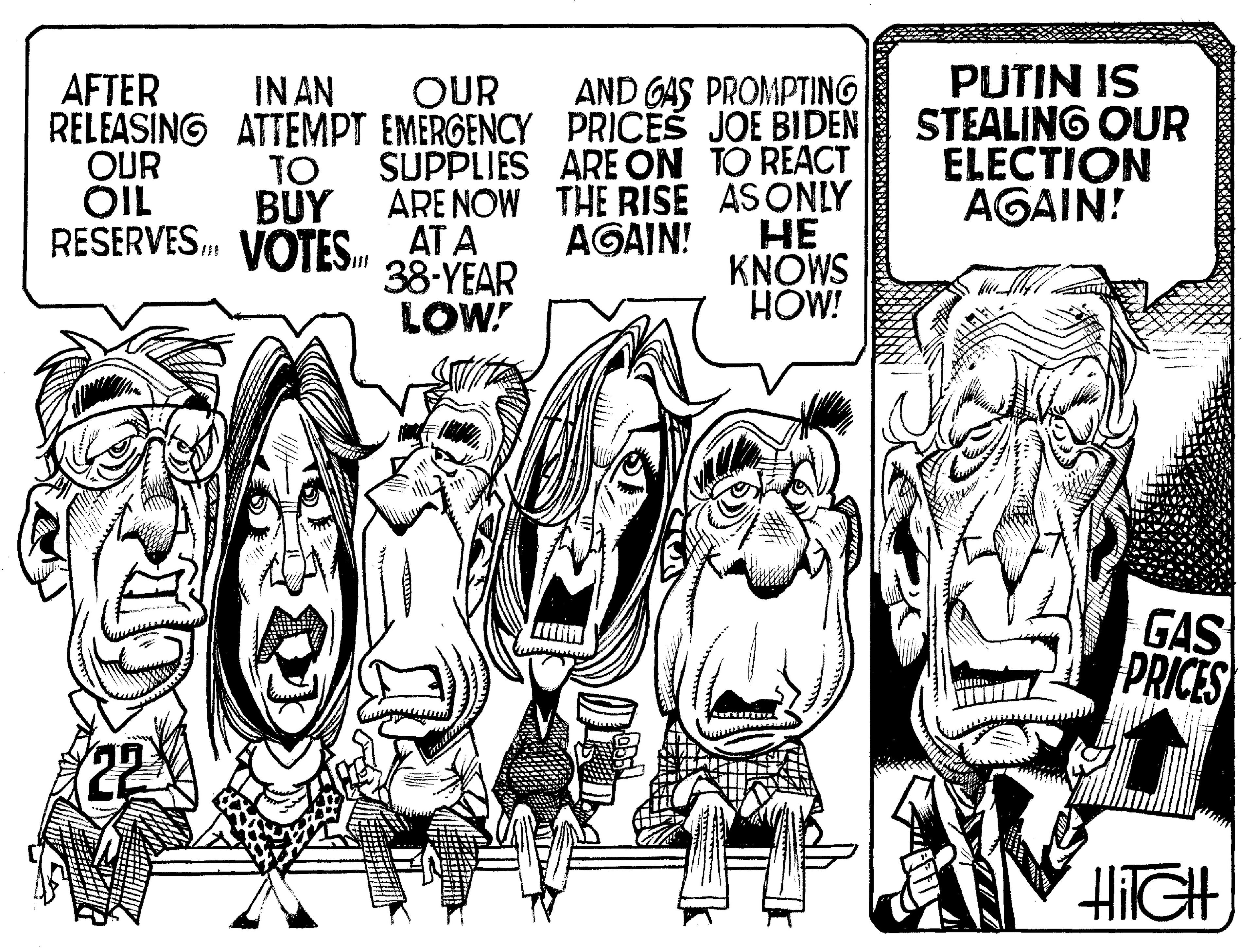 Rectangle OCR: AFTER OUR IN AN RELEASING ATTEMPT EMERGENCY OUR OIL RESERVESVOTES. TO BUY AND GAS PROMPTING PRICES JOE BIDEN TO REACT AS ONLY SUPPLIES ARE ON THE RISE AGAIN! ARE NOW AT A 38-YEAR LOW! HE KNOWS HOW! PUTIN IS STEALING OUR ELECTION AGAIN! GAS PRICES HiTGH AFTER OUR IN AN RELEASING ATTEMPT EMERGENCY OUR OIL RESERVESVOTES . TO BUY AND GAS PROMPTING PRICES JOE BIDEN TO REACT AS ONLY SUPPLIES ARE ON THE RISE AGAIN ! ARE NOW AT A 38 - YEAR LOW ! HE KNOWS HOW ! PUTIN IS STEALING OUR ELECTION AGAIN ! GAS PRICES HiTGH