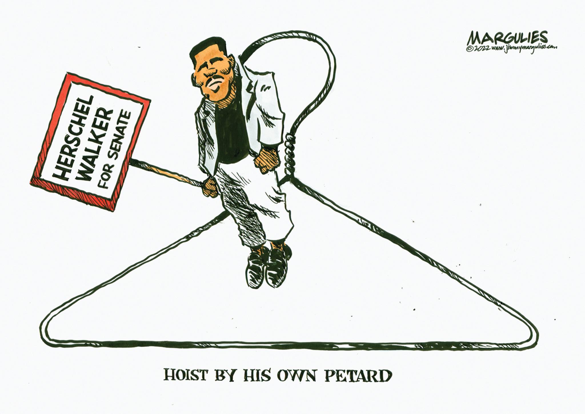 Triangle OCR: HERSCHEL WALKER FOR SENATE mur HOIST BY HIS OWN PETARD MARGULIES v.jimmymargulies.com ?2022 www. SUNK HERSCHEL WALKER FOR SENATE mur HOIST BY HIS OWN PETARD MARGULIES v.jimmymargulies.com ?2022 www . SUNK