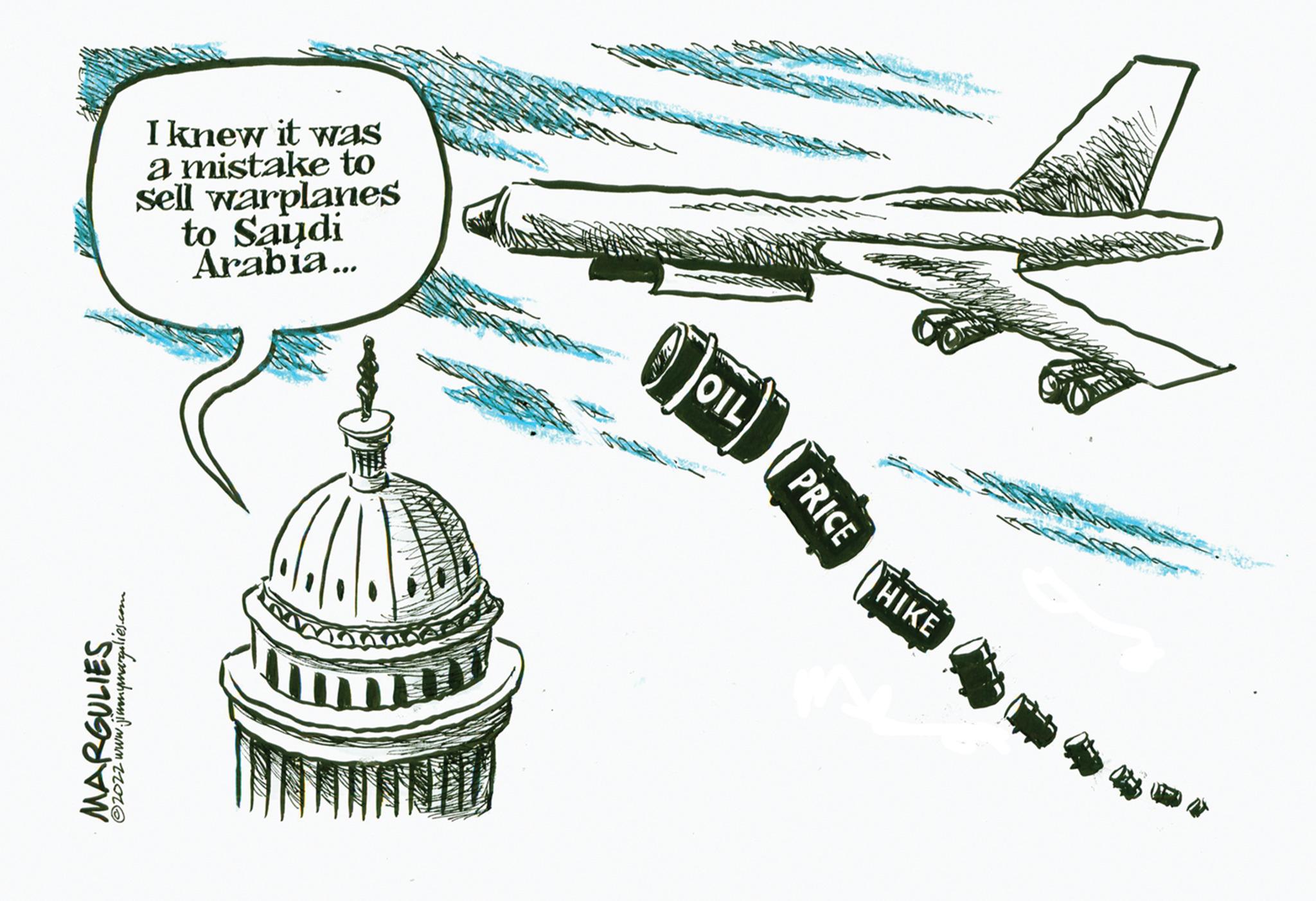 Aircraft engine OCR: MARGULIES. ?2022 www.jimmymargilies.com I knew it was a mistake to sell warplanes to Saudi Arabia... OIL PRICE m HIKE MARGULIES . ?2022 www.jimmymargilies.com I knew it was a mistake to sell warplanes to Saudi Arabia ... OIL PRICE m HIKE
