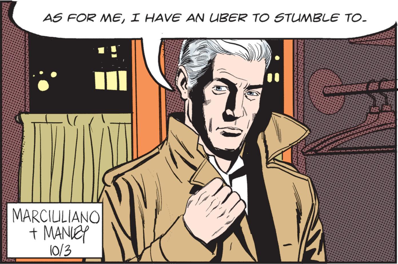 Fictional character OCR: AS FOR MEI HAVE AN UBER TO STUMBLE TO. MARCIUILIANO + MANKEY 10/3 385 68895 AS FOR MEI HAVE AN UBER TO STUMBLE TO . MARCIUILIANO + MANKEY 10/3 385 68895