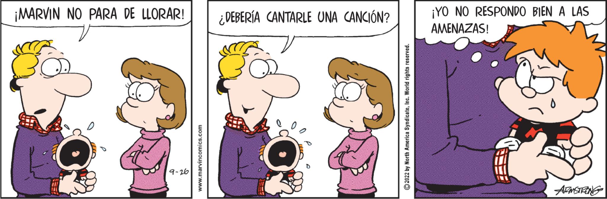 Font OCR: ¡MARVIN NO PARA DE LLORAR! 19-26 www.marvincomics.com ¿DEBERÍA CANTARLE UNA CANCIÓN? ?2022 by North America SyndicateInc. World rights reserved. ¡YO NO RESPONDO BIEN A LAS AMENAZAS! ARMSTRONG ¡ MARVIN NO PARA DE LLORAR ! 19-26 www.marvincomics.com ¿ DEBERÍA CANTARLE UNA CANCIÓN ? ?2022 by North America SyndicateInc. World rights reserved . ¡ YO NO RESPONDO BIEN A LAS AMENAZAS ! ARMSTRONG
