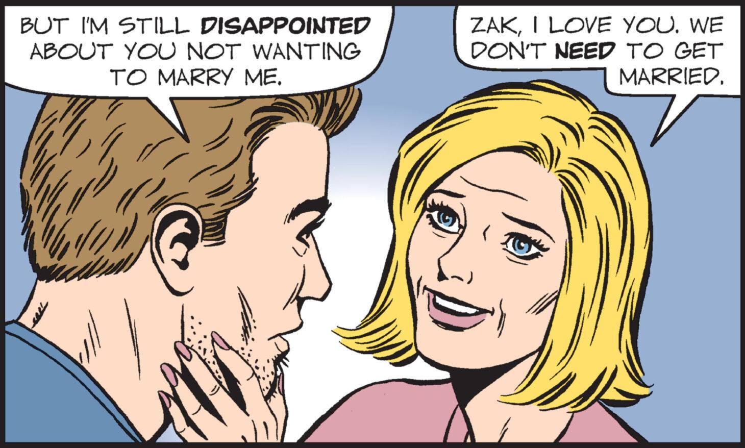 Mouth OCR: BUT I'M STILL DISAPPOINTED ABOUT YOU NOT WANTING TO MARRY ME. ZAKI LOVE YOU. WE DON'T NEED TO GET MARRIED. BUT I'M STILL DISAPPOINTED ABOUT YOU NOT WANTING TO MARRY ME . ZAKI LOVE YOU . WE DON'T NEED TO GET MARRIED .