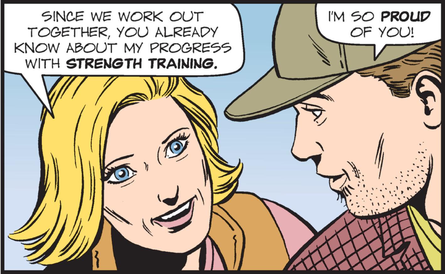 Organ OCR: SINCE WE WORK OUT TOGETHERYOU ALREADY KNOW ABOUT MY PROGRESS WITH STRENGTH TRAINING. I'M SO PROUD OF YOU! SINCE WE WORK OUT TOGETHERYOU ALREADY KNOW ABOUT MY PROGRESS WITH STRENGTH TRAINING . I'M SO PROUD OF YOU !