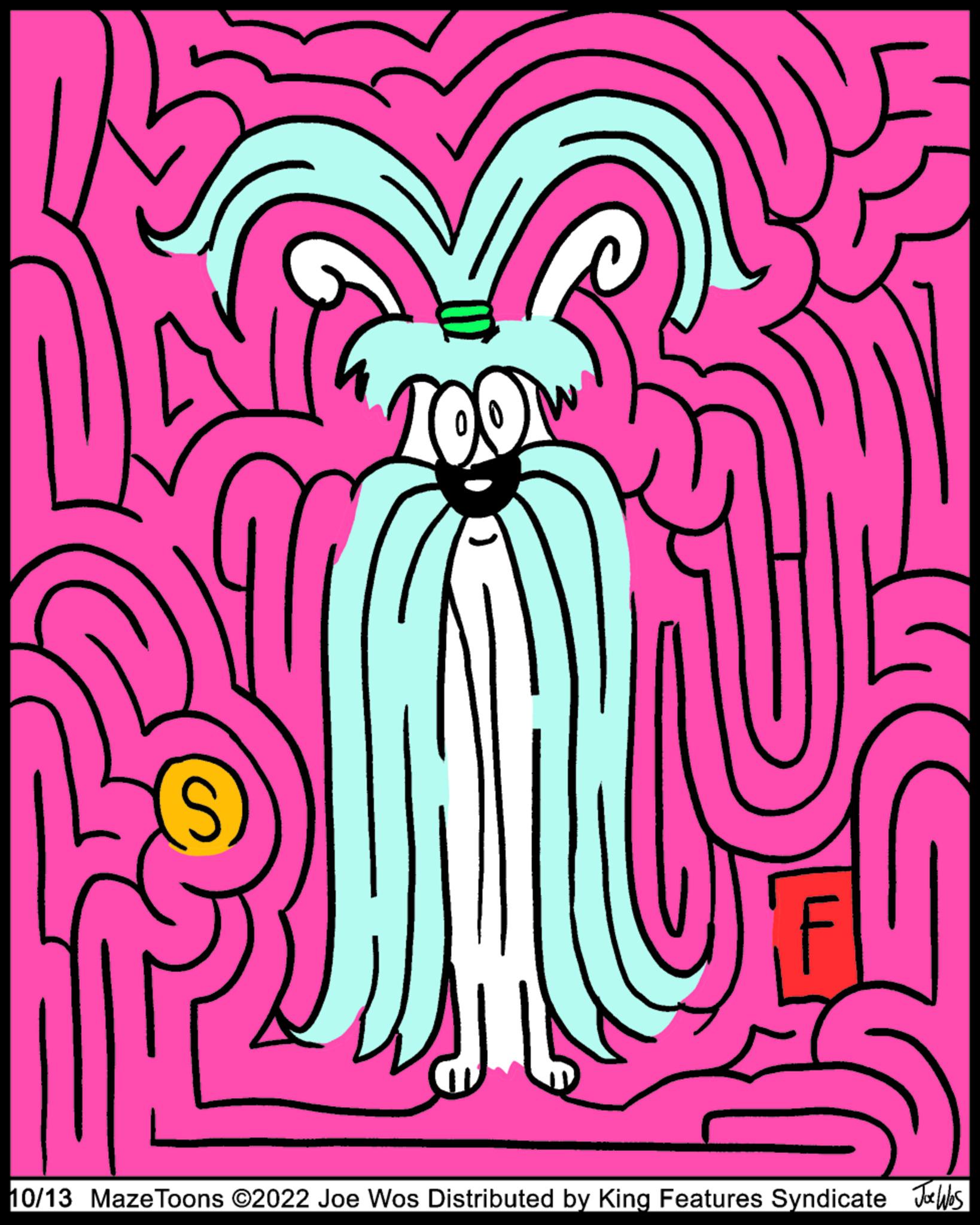 Happy OCR: TUL 10/13 MazeToons ©2022 Joe Wos Distributed by King Features Syndicate Jes TUL 10/13 MazeToons © 2022 Joe Wos Distributed by King Features Syndicate Jes