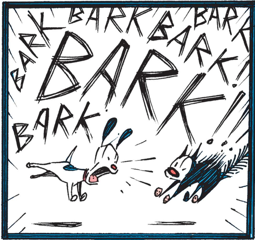 Illustration OCR: ???? BARK BARK BARK BARK ???? BARK BARK BARK BARK