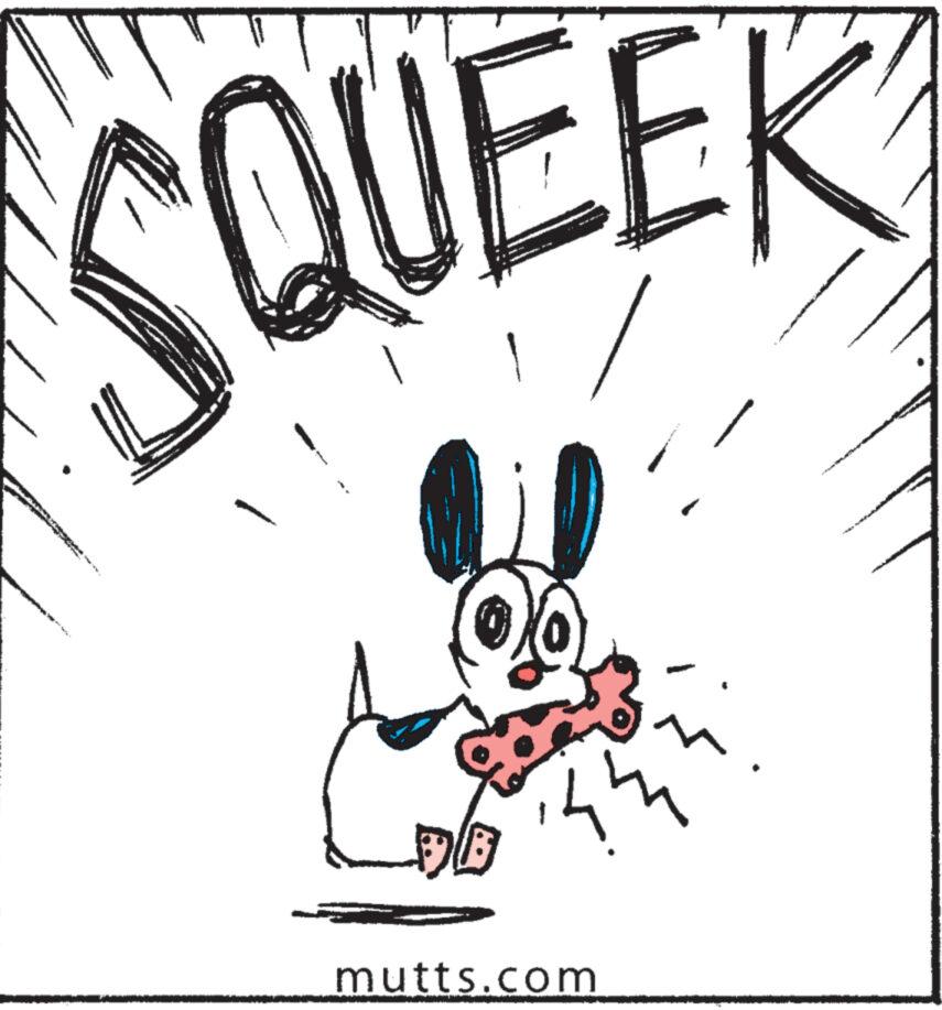 Illustration OCR: SQUEEK . DE 1444 mutts.com SQUEEK . DE 1444 mutts.com