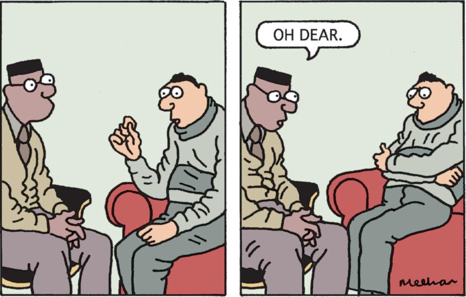 Illustration OCR: OH DEAR. mechar OH DEAR . mechar
