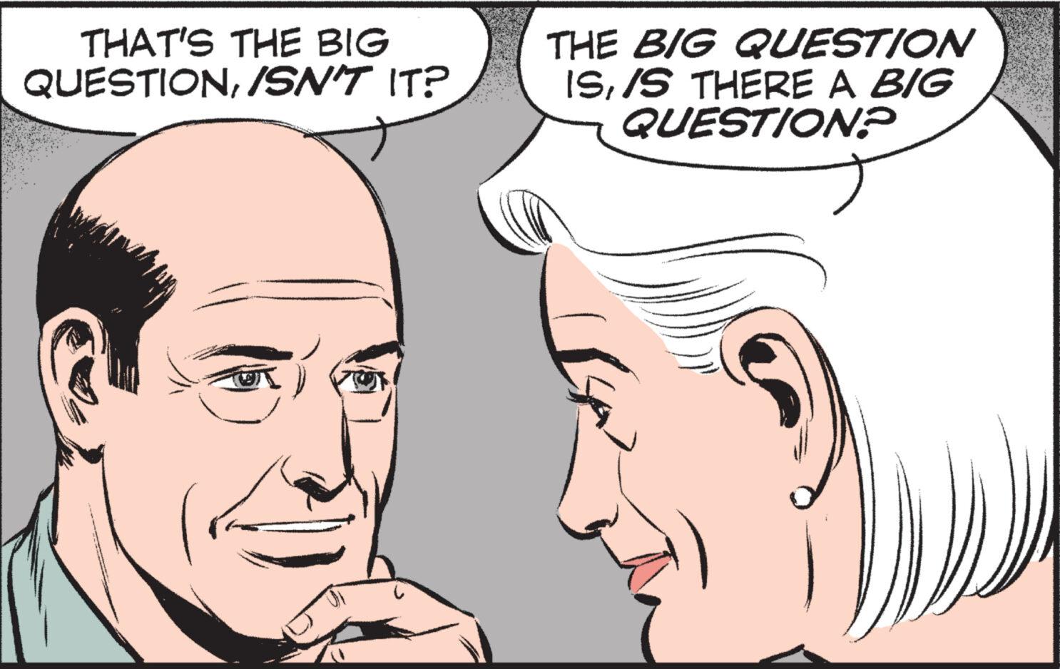 Facial expression OCR: THAT'S THE BIG QUESTION/SN'T IT? THE BIG QUESTION ISIS THERE A BIG QUESTION? THAT'S THE BIG QUESTION/ SN'T IT ? THE BIG QUESTION ISIS THERE A BIG QUESTION ?