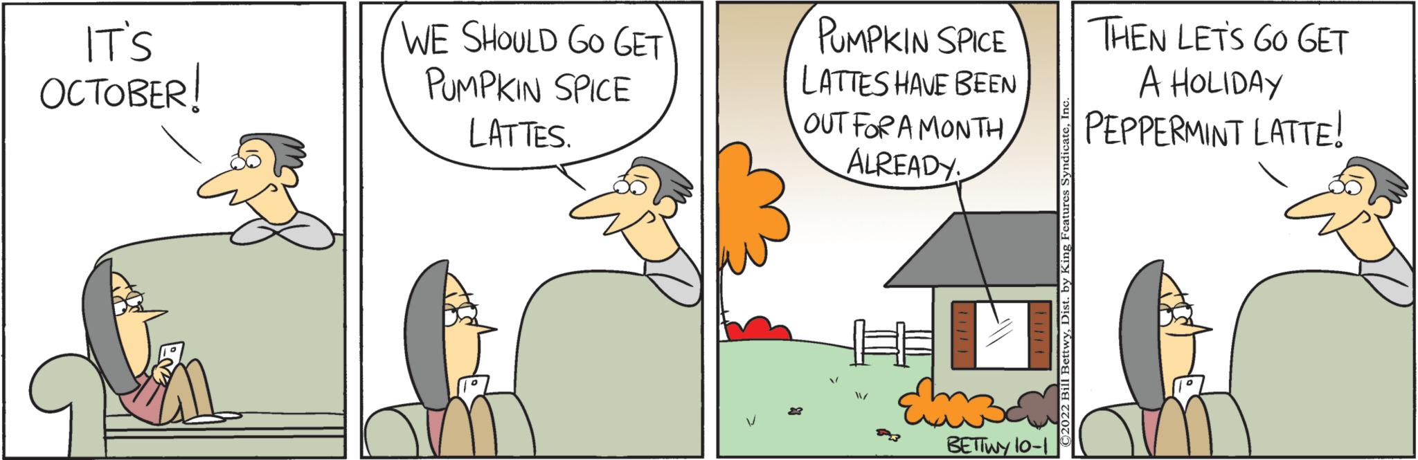 Parallel OCR: IT'S OCTOBER! WE SHOULD GO GET PUMPKIN SPICE LATTES. PUMPKIN SPICE LATTES HAVE BEEN OUT FOR A MONTHALREADY BETTWY 10-1 THEN LET'S GO GET A HOLIDAY PEPPERMINT LATTE! IT'S OCTOBER ! WE SHOULD GO GET PUMPKIN SPICE LATTES . PUMPKIN SPICE LATTES HAVE BEEN OUT FOR A MONTHALREADY BETTWY 10-1 THEN LET'S GO GET A HOLIDAY PEPPERMINT LATTE !
