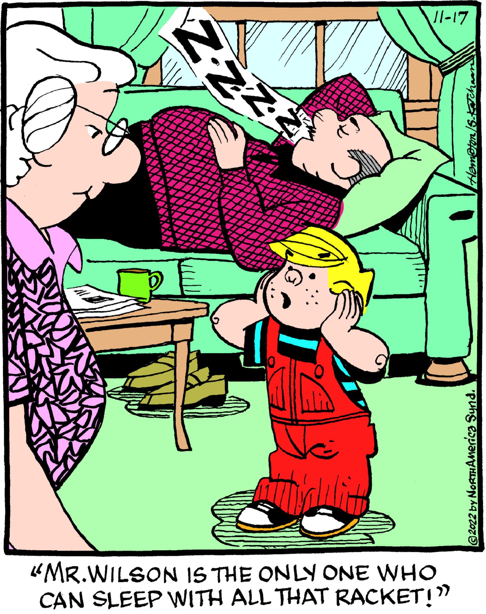 Line OCR: ZZZZ = lit 11-17 "MR.WILSON IS THE ONLY ONE WHO CAN SLEEP WITH ALL THAT RACKET!" Homofon/53 ©2022 by NORTHAmerica Sund. ZZZZ = lit 11-17 " MR.WILSON IS THE ONLY ONE WHO CAN SLEEP WITH ALL THAT RACKET ! " Homofon / 53 © 2022 by NORTHAmerica Sund .
