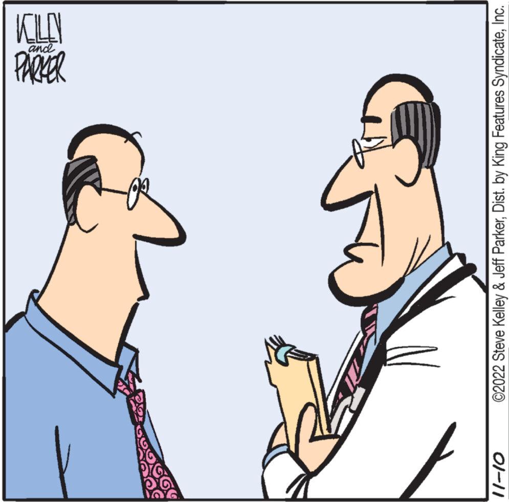 Art OCR: 11-10 and PARKER KOLL ©2022 Steve Kelley & Jeff ParkerInc. 11-10 and PARKER KOLL © 2022 Steve Kelley & Jeff ParkerDist . by King Features Syndicate