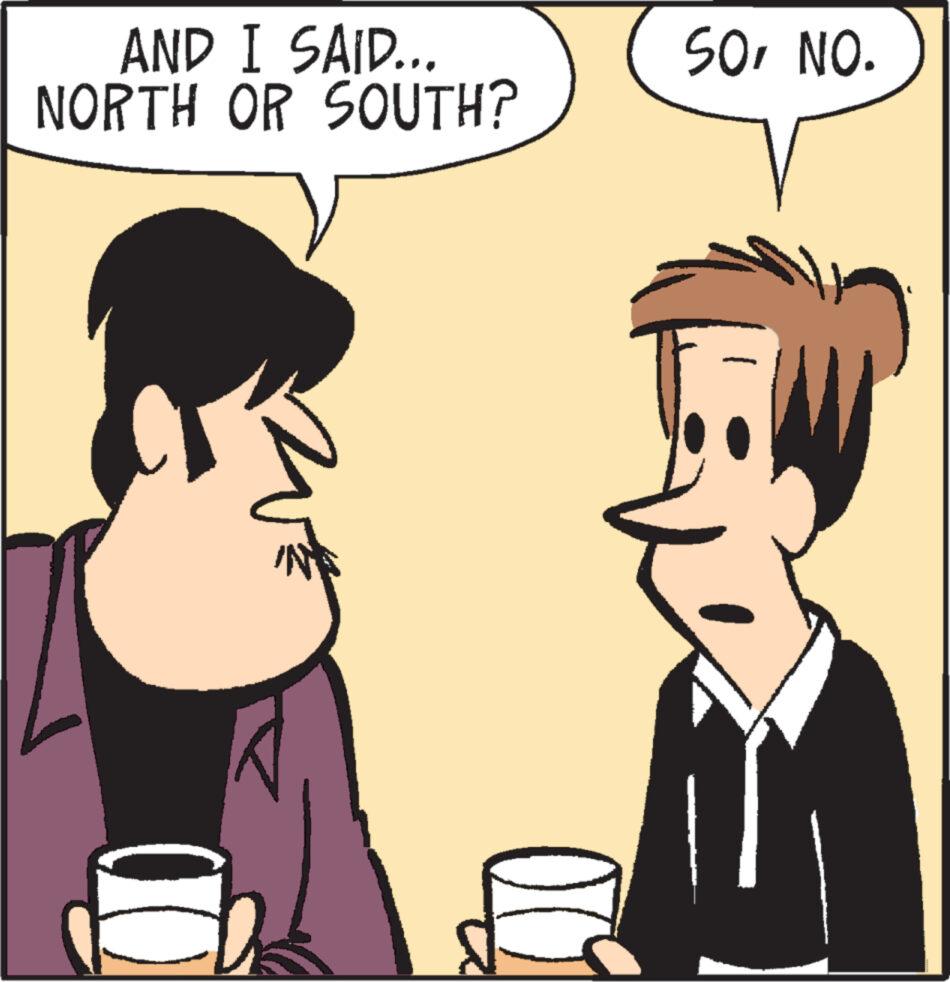 Gesture OCR: AND I SAID... NORTH OR SOUTH? IN SONO. AND I SAID ... NORTH OR SOUTH ? IN SONO .