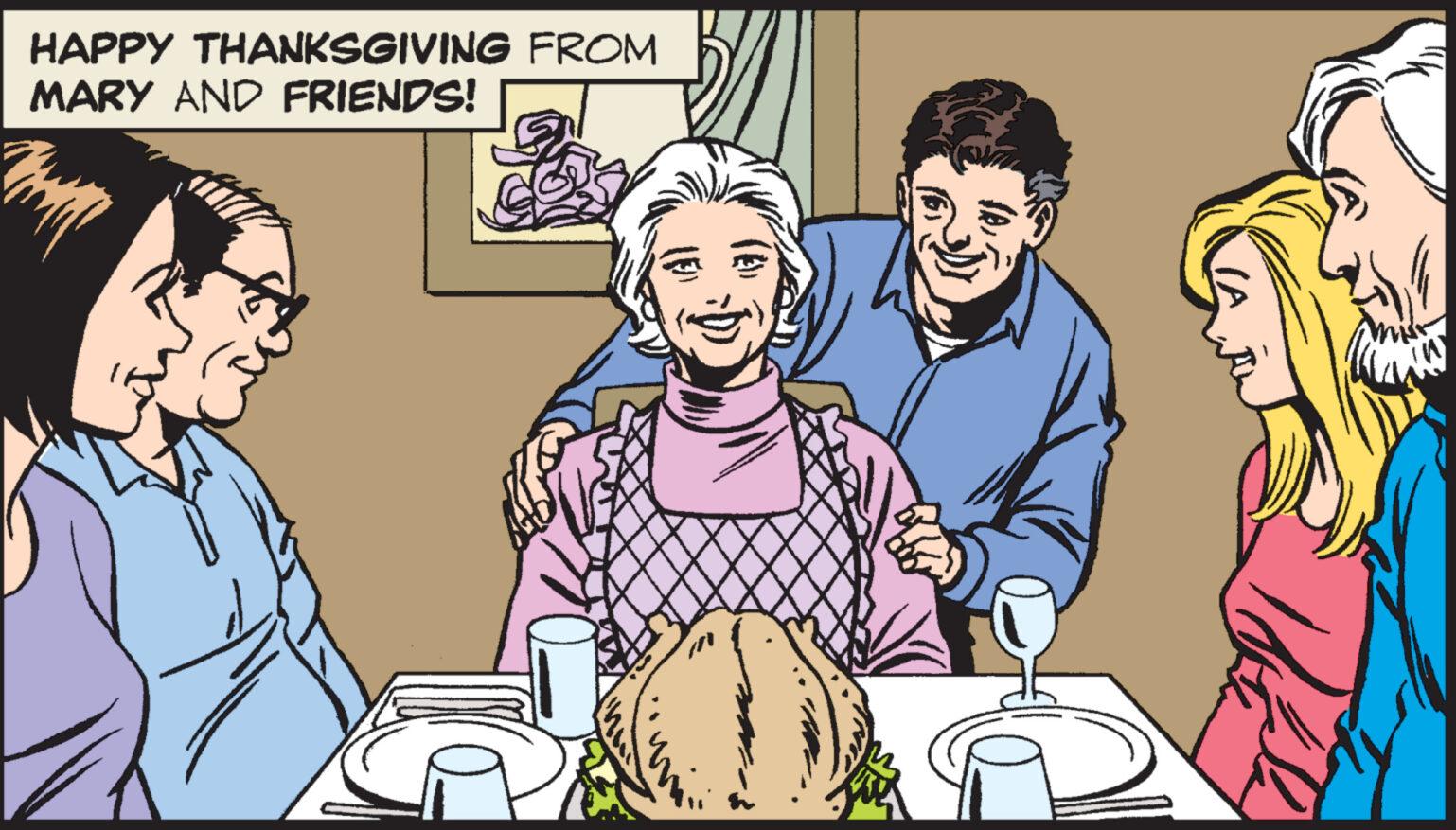 Tableware OCR: HAPPY THANKSGIVING FROM MARY AND FRIENDS! HAPPY THANKSGIVING FROM MARY AND FRIENDS !