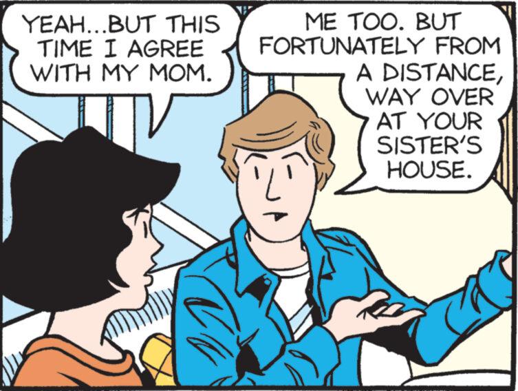 Font OCR: YEAH...BUT THIS TIME I AGREE WITH MY MOM. ME TOO. BUT FORTUNATELY FROM A DISTANCEWAY OVER AT YOUR SISTER'S HOUSE. YEAH ... BUT THIS TIME I AGREE WITH MY MOM . ME TOO . BUT FORTUNATELY FROM A DISTANCEWAY OVER AT YOUR SISTER'S HOUSE .
