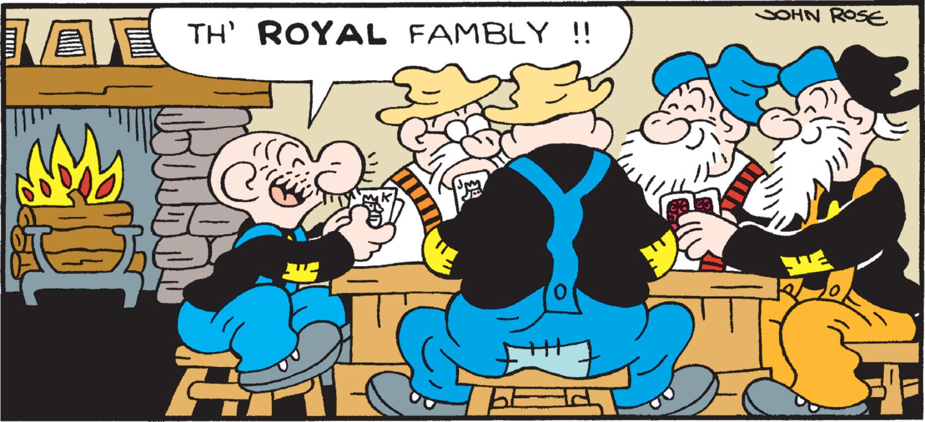 Social group OCR: ? TH' ROYAL FAMBLY!! ? C JOHN ROSE ? TH ' ROYAL FAMBLY !! ? C JOHN ROSE