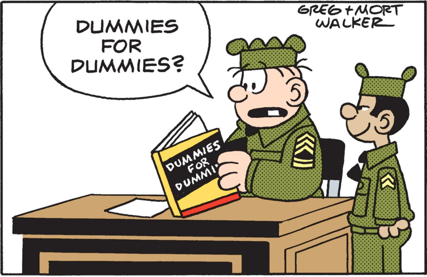 Fictional character OCR: DUMMIES FOR DUMMIES? DUMMIES FOR DUMMI' GREC + MORT WALKER DUMMIES FOR DUMMIES ? DUMMIES FOR DUMMI ' GREC + MORT WALKER