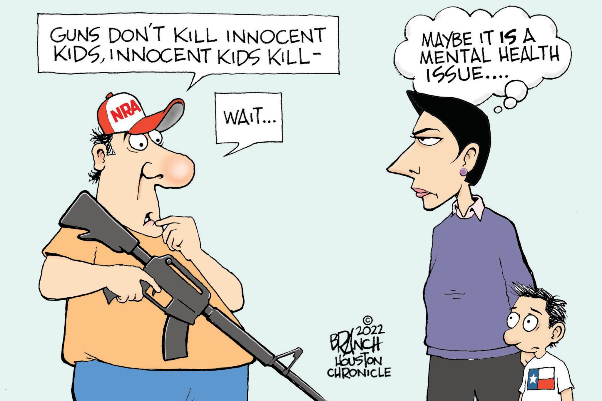 Line OCR: GUNS DON'T KILL INNOCENT KIDSINNOCENT KIDS KILL- NRA f WAIT... - 2022 BRANCH HOUSTON CHRONICLE MAYBE IT IS A MENTAL HEALTH ISSUE.... u GUNS DON'T KILL INNOCENT KIDSINNOCENT KIDS KILL NRA f WAIT ... - 2022 BRANCH HOUSTON CHRONICLE MAYBE IT IS A MENTAL HEALTH ISSUE .... u