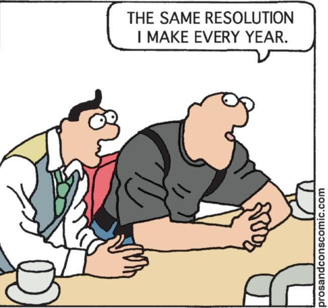 Rectangle OCR: THE SAME RESOLUTION I MAKE EVERY YEAR. prosandconscomic.com THE SAME RESOLUTION I MAKE EVERY YEAR . prosandconscomic.com