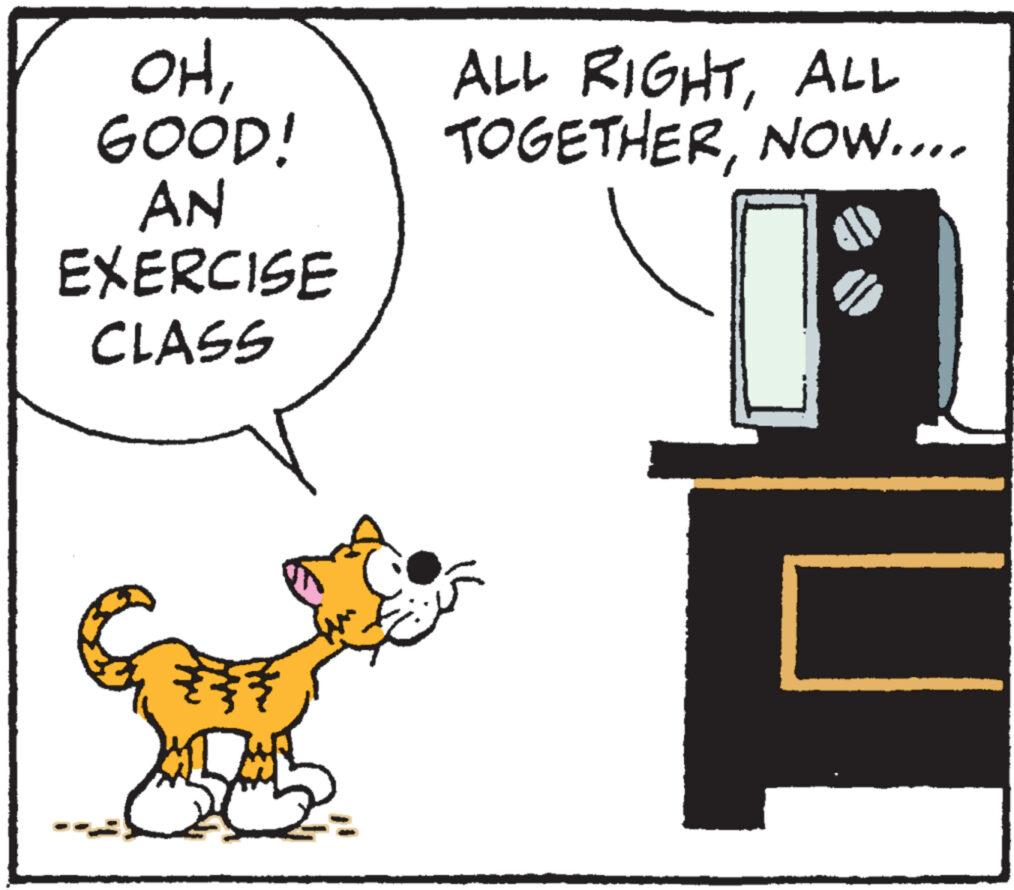 Drawing OCR: OHGOOD! AN EXERCISE CLASS ????? ALL RIGHTALL TOGETHERNOW.... 1 OHGOOD ! AN EXERCISE CLASS ????? ALL RIGHTALL TOGETHERNOW .... 1