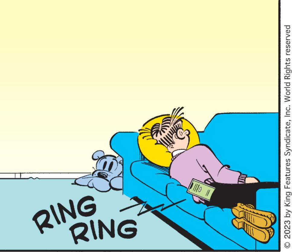 Pleased OCR: RING RING 2 wm 2023 by King Features SyndicateInc. World Rights reserved RING RING 2 wm 2023 by King Features SyndicateInc. World Rights reserved