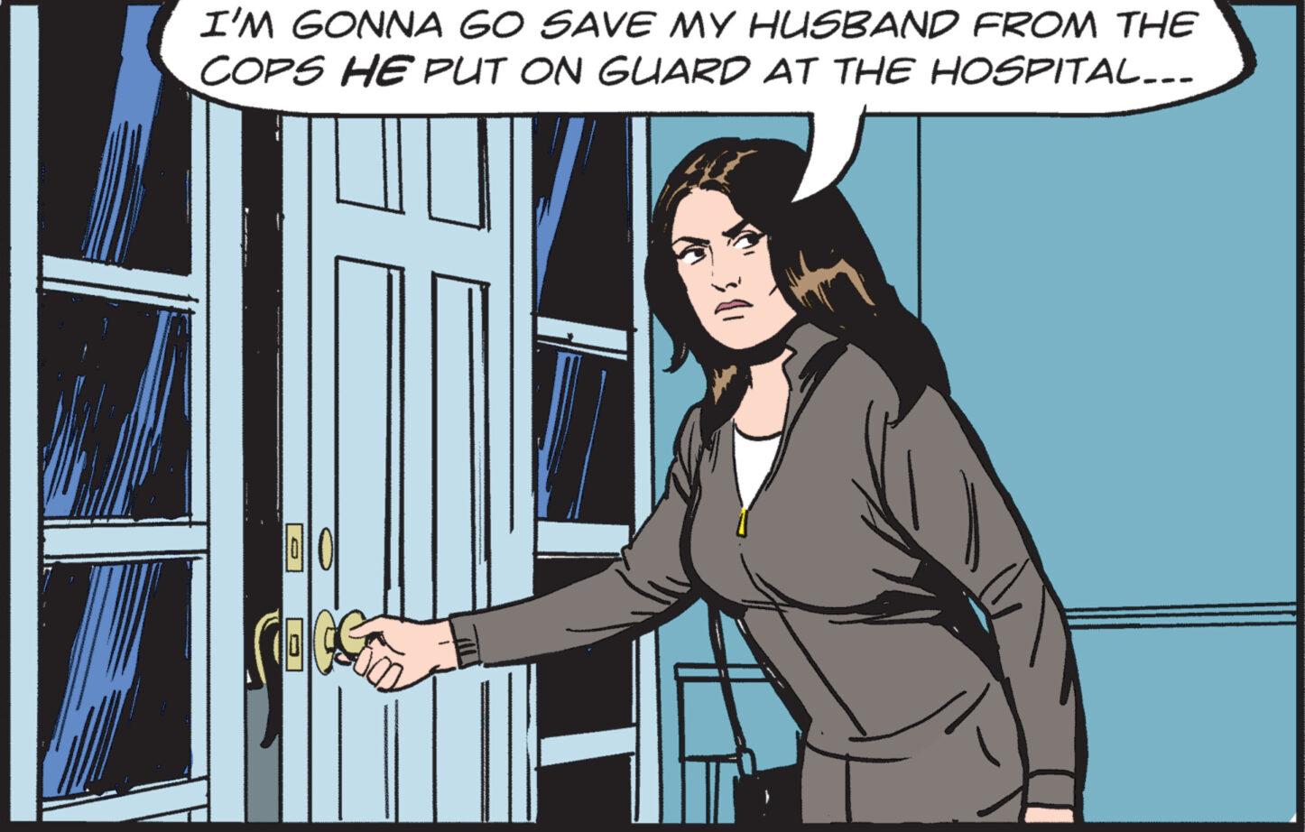 Fiction OCR: I'M GONNA GO SAVE MY HUSBAND FROM THE COPS HE PUT ON GUARD AT THE HOSPITAL... I'M GONNA GO SAVE MY HUSBAND FROM THE COPS HE PUT ON GUARD AT THE HOSPITAL ...