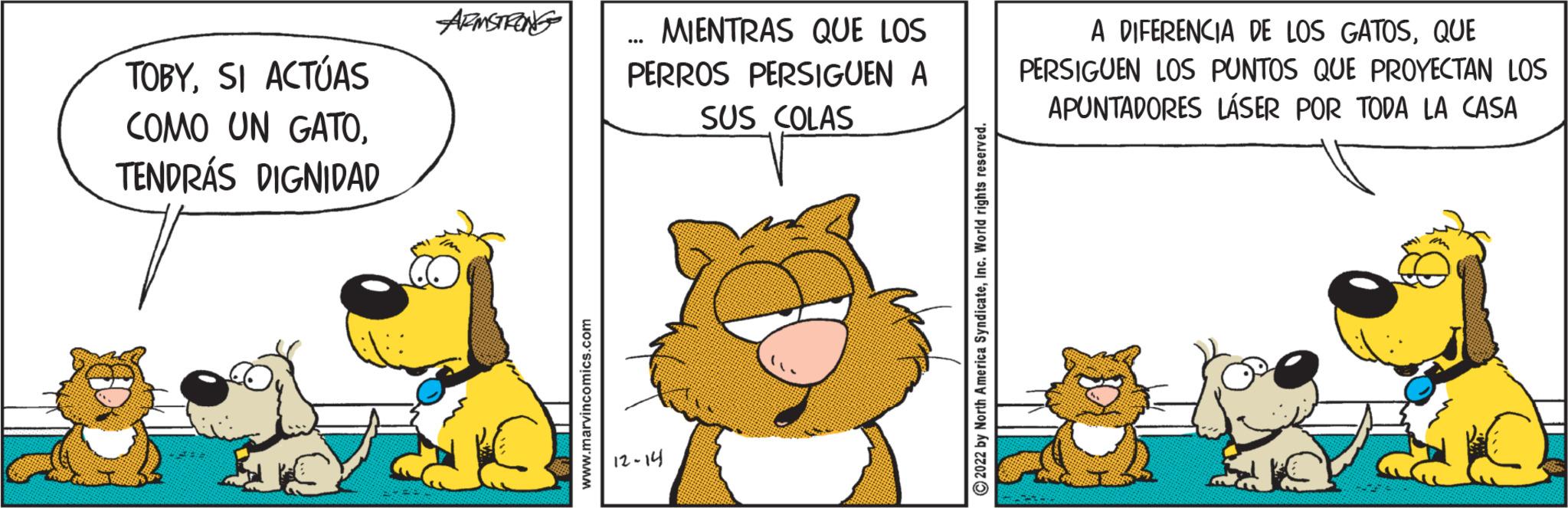 Carnivore OCR: TOBYSI ACTÚAS COMO UN GATOTENDRÁS DIGNIDAD ARMSTRONG www.marvincomics.com MIENTRAS QUE LOS PERROS PERSIGUEN A SUS COLAS 12-14 ?2022 by North America SyndicateInc. World rights reserved. A DIFERENCIA DE LOS GATOSQUE PERSIGUEN LOS PUNTOS QUE PROYECTAN LOS APUNTADORES LÁSER POR TODA LA CASA TOBYSI ACTÚAS COMO UN GATOTENDRÁS DIGNIDAD ARMSTRONG www.marvincomics.com MIENTRAS QUE LOS PERROS PERSIGUEN A SUS COLAS 12-14 ?2022 by North America SyndicateInc. World rights reserved . A DIFERENCIA DE LOS GATOSQUE PERSIGUEN LOS PUNTOS QUE PROYECTAN LOS APUNTADORES LÁSER POR TODA LA CASA